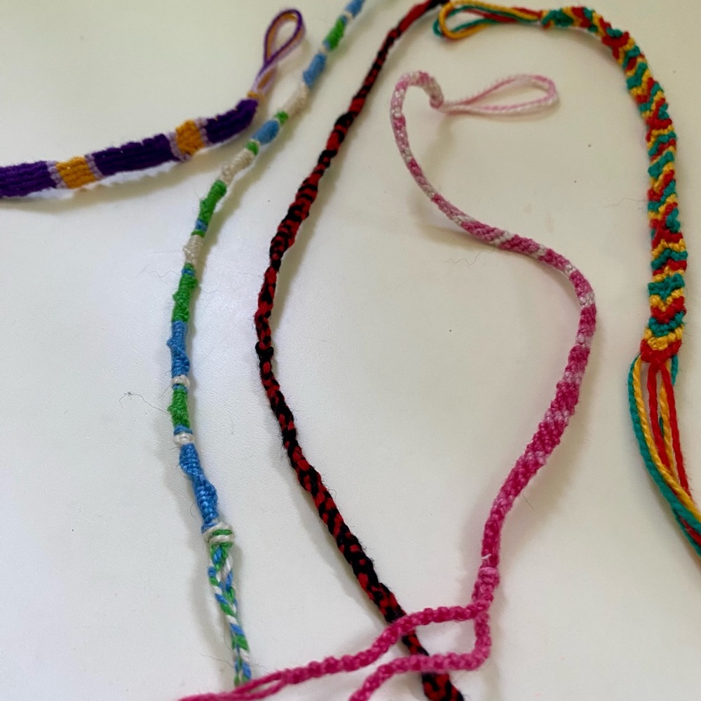 5-pack Hand-Knotted Friendship Bracelets